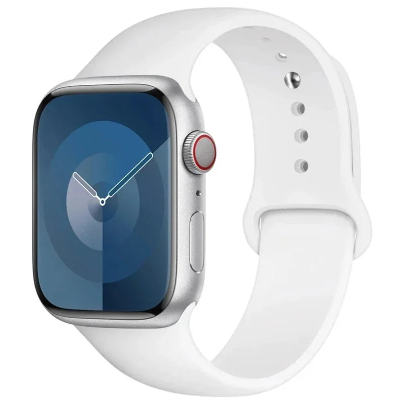 Silicone Band For Apple Watch straps 49mm 40mm 44 mm 45mm 46mm 42mm 41mm 38mm sports bracelet iWatch series 10 9 8 3 SE ultra 2