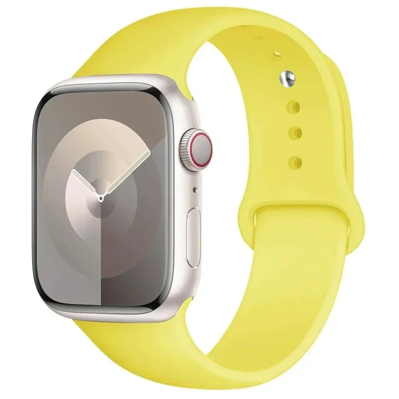 Silicone Band For Apple Watch straps 49mm 40mm 44 mm 45mm 46mm 42mm 41mm 38mm sports bracelet iWatch series 10 9 8 3 SE ultra 2