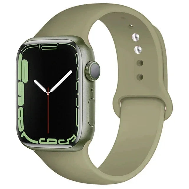 Silicone Band For Apple Watch straps 49mm 40mm 44 mm 45mm 46mm 42mm 41mm 38mm sports bracelet iWatch series 10 9 8 3 SE ultra 2