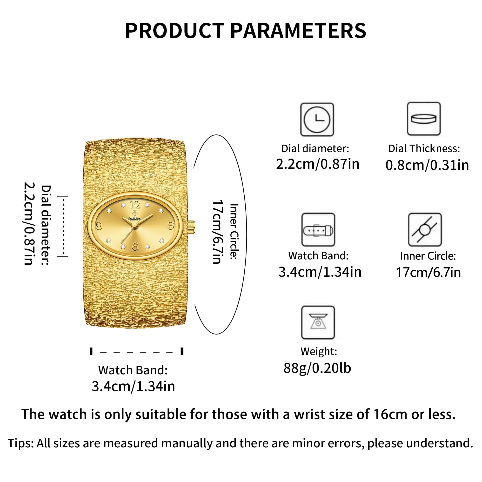 YaLaLuSi Luxury Women's Bracelets, Watches, Vintage Waterproof Gold Watches, Gifts Watch for Ladies Reloj Mujer