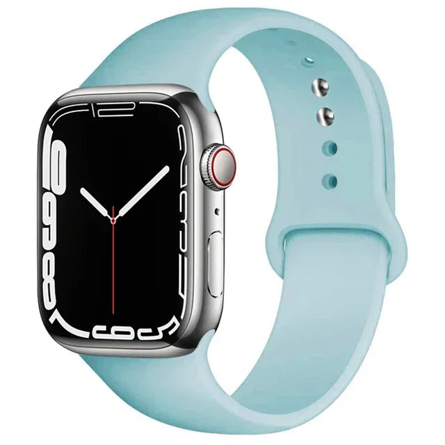 Silicone Band For Apple Watch straps 49mm 40mm 44 mm 45mm 46mm 42mm 41mm 38mm sports bracelet iWatch series 10 9 8 3 SE ultra 2