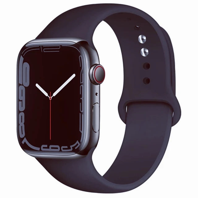 Silicone Band For Apple Watch straps 49mm 40mm 44 mm 45mm 46mm 42mm 41mm 38mm sports bracelet iWatch series 10 9 8 3 SE ultra 2