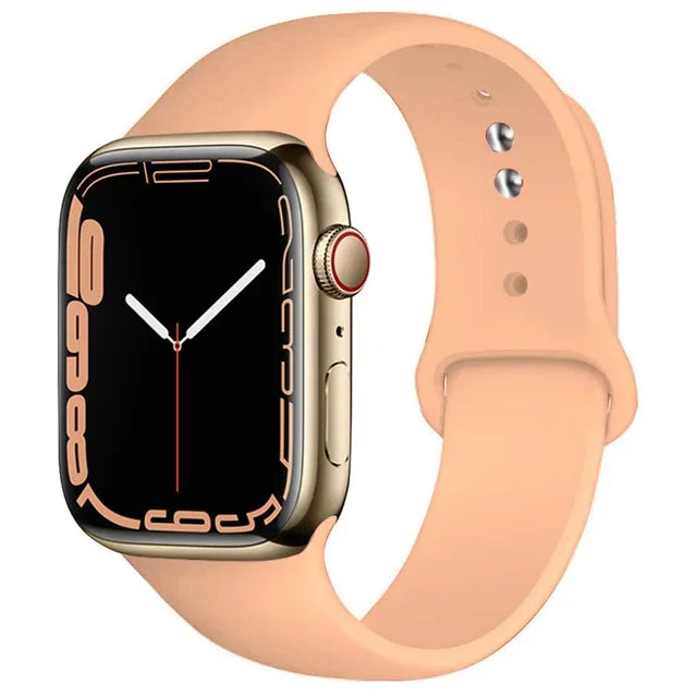 Silicone Band For Apple Watch straps 49mm 40mm 44 mm 45mm 46mm 42mm 41mm 38mm sports bracelet iWatch series 10 9 8 3 SE ultra 2