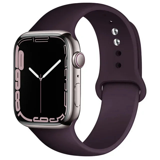 Silicone Band For Apple Watch straps 49mm 40mm 44 mm 45mm 46mm 42mm 41mm 38mm sports bracelet iWatch series 10 9 8 3 SE ultra 2