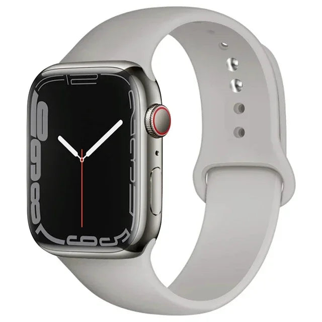 Silicone Band For Apple Watch straps 49mm 40mm 44 mm 45mm 46mm 42mm 41mm 38mm sports bracelet iWatch series 10 9 8 3 SE ultra 2