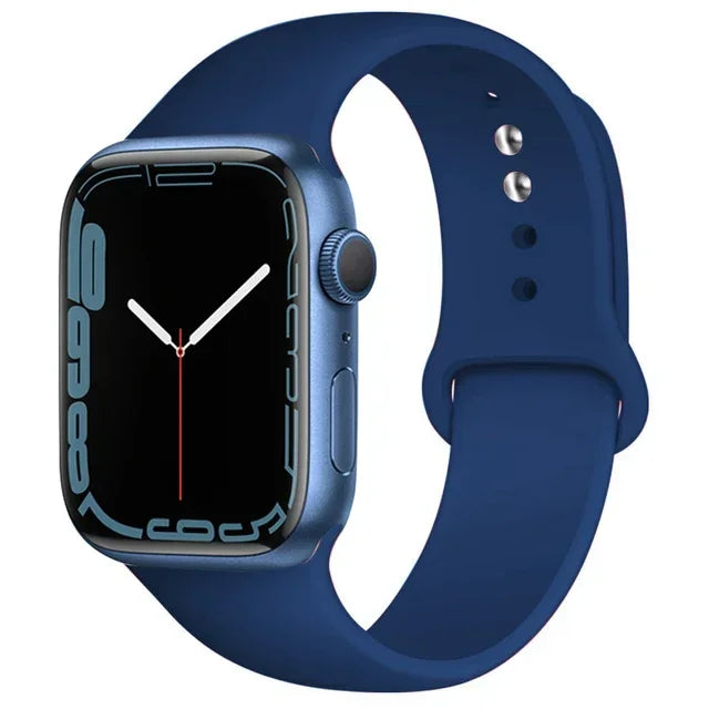 Silicone Band For Apple Watch straps 49mm 40mm 44 mm 45mm 46mm 42mm 41mm 38mm sports bracelet iWatch series 10 9 8 3 SE ultra 2