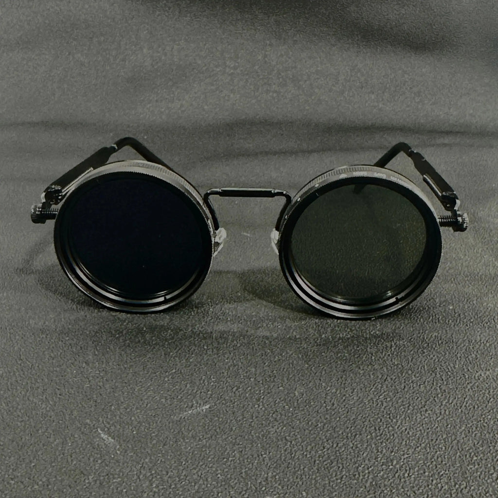 Men's Retro Steampunk Rotating Fashion Glasses - Adjustable Brightness Suitable for Party and Casual Wearing - Bohemian Style Gl