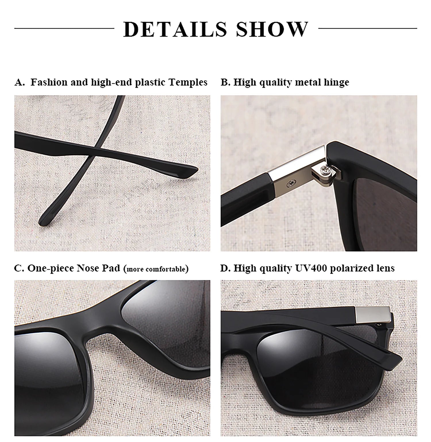 Square Vintage Polarized Sports Sunglasses Men Women Driving Outdoor Fishing Sun Glasses UV400 Hiking Cycling Shield Sunglasses