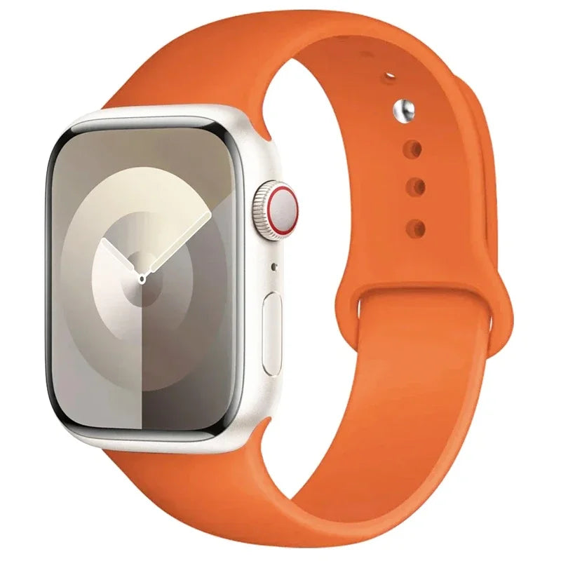Silicone Band For Apple Watch straps 49mm 40mm 44 mm 45mm 46mm 42mm 41mm 38mm sports bracelet iWatch series 10 9 8 3 SE ultra 2