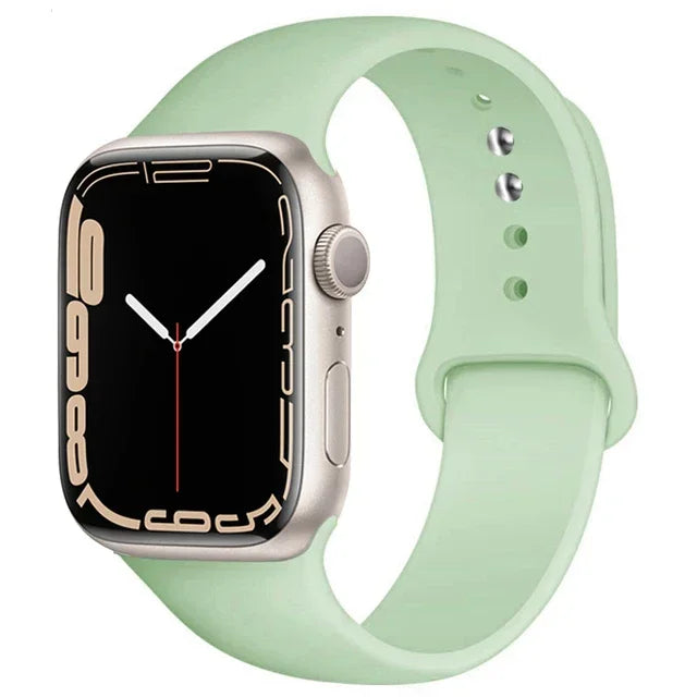 Silicone Band For Apple Watch straps 49mm 40mm 44 mm 45mm 46mm 42mm 41mm 38mm sports bracelet iWatch series 10 9 8 3 SE ultra 2