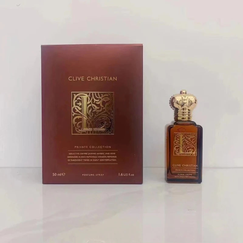 Clive Christian Woody Fresh Unisex Perfume 50ml – Long Lasting Elegant Fragrance with Peach Jasmine Rose Sandalwood Amber Musk