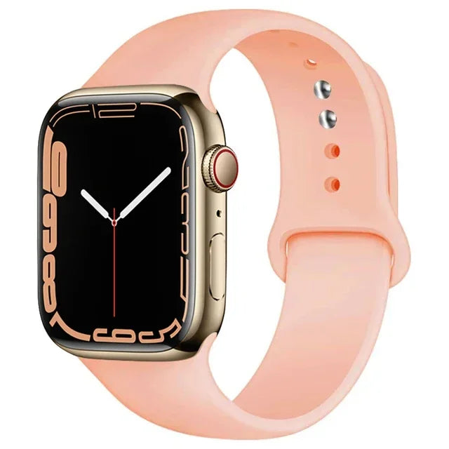 Silicone Band For Apple Watch straps 49mm 40mm 44 mm 45mm 46mm 42mm 41mm 38mm sports bracelet iWatch series 10 9 8 3 SE ultra 2