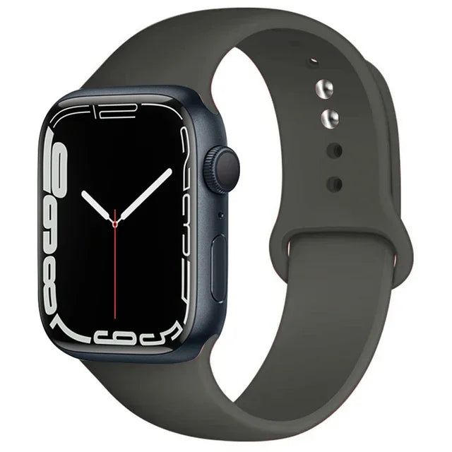 Silicone Band For Apple Watch straps 49mm 40mm 44 mm 45mm 46mm 42mm 41mm 38mm sports bracelet iWatch series 10 9 8 3 SE ultra 2