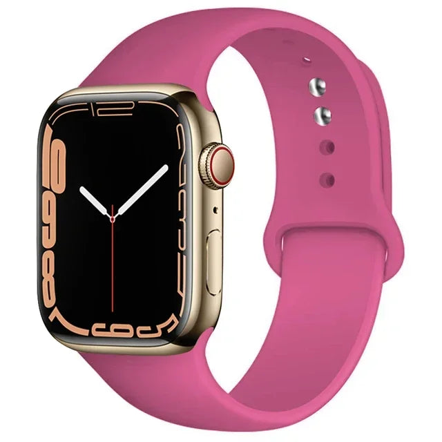 Silicone Band For Apple Watch straps 49mm 40mm 44 mm 45mm 46mm 42mm 41mm 38mm sports bracelet iWatch series 10 9 8 3 SE ultra 2