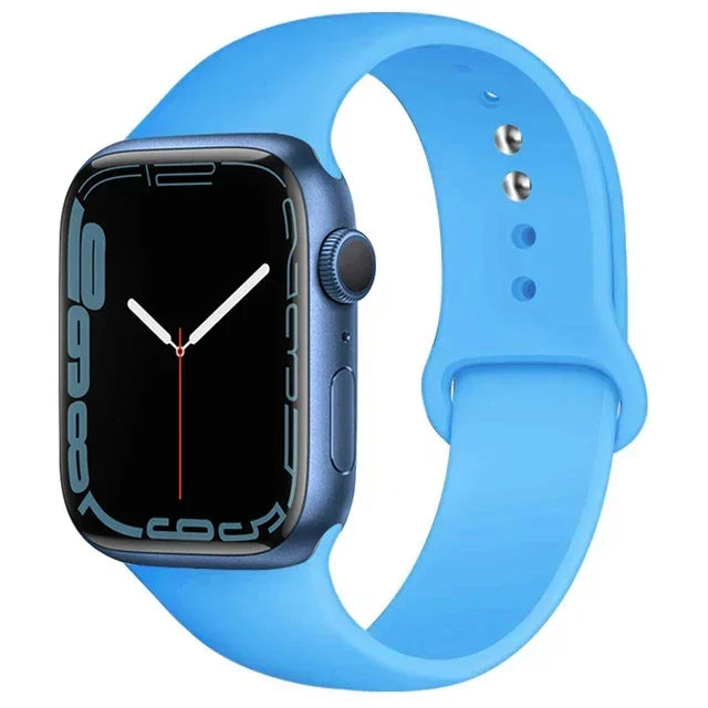 Silicone Band For Apple Watch straps 49mm 40mm 44 mm 45mm 46mm 42mm 41mm 38mm sports bracelet iWatch series 10 9 8 3 SE ultra 2