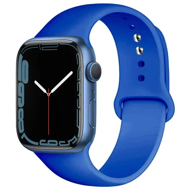 Silicone Band For Apple Watch straps 49mm 40mm 44 mm 45mm 46mm 42mm 41mm 38mm sports bracelet iWatch series 10 9 8 3 SE ultra 2