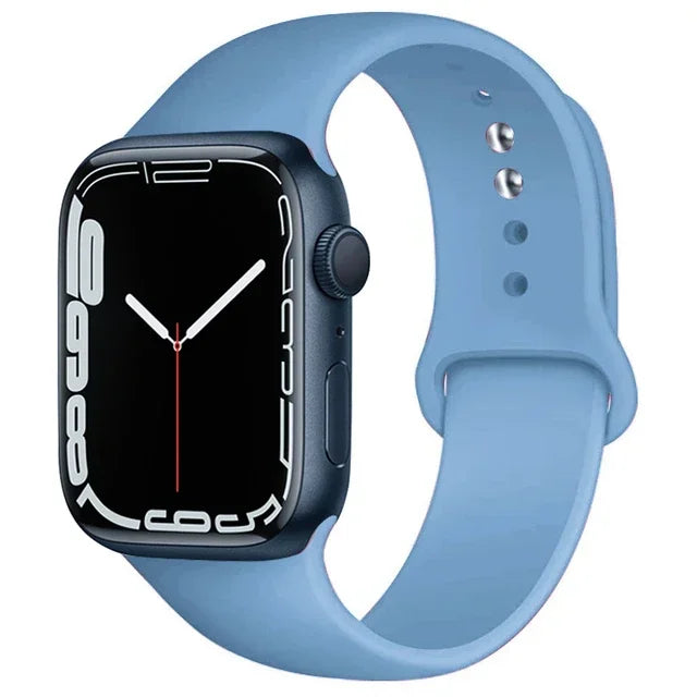 Silicone Band For Apple Watch straps 49mm 40mm 44 mm 45mm 46mm 42mm 41mm 38mm sports bracelet iWatch series 10 9 8 3 SE ultra 2