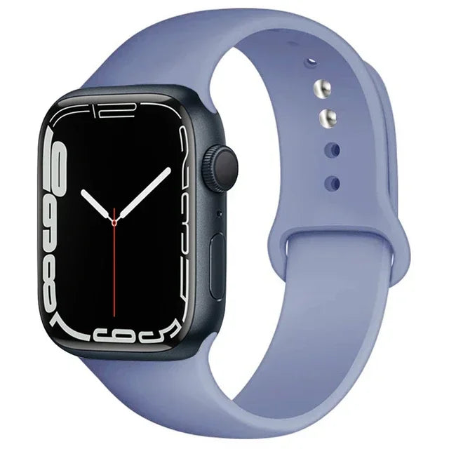 Silicone Band For Apple Watch straps 49mm 40mm 44 mm 45mm 46mm 42mm 41mm 38mm sports bracelet iWatch series 10 9 8 3 SE ultra 2