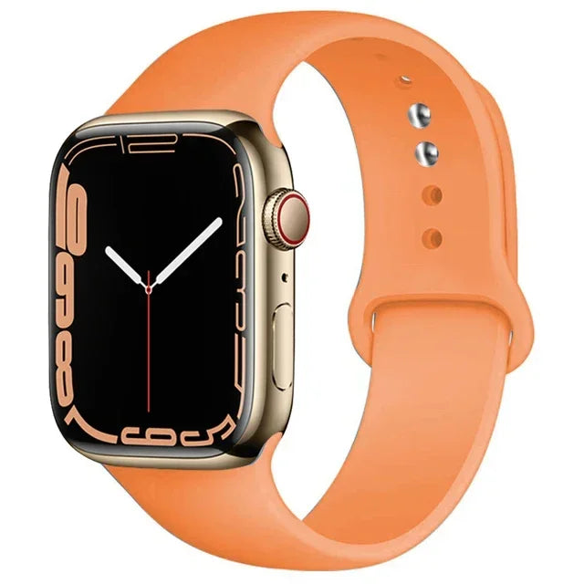 Silicone Band For Apple Watch straps 49mm 40mm 44 mm 45mm 46mm 42mm 41mm 38mm sports bracelet iWatch series 10 9 8 3 SE ultra 2