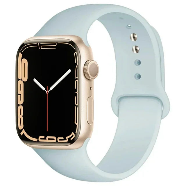 Silicone Band For Apple Watch straps 49mm 40mm 44 mm 45mm 46mm 42mm 41mm 38mm sports bracelet iWatch series 10 9 8 3 SE ultra 2