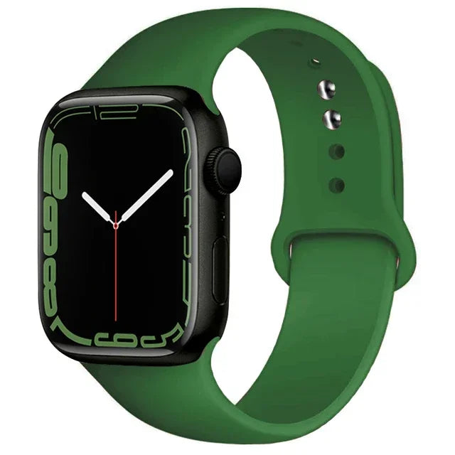 Silicone Band For Apple Watch straps 49mm 40mm 44 mm 45mm 46mm 42mm 41mm 38mm sports bracelet iWatch series 10 9 8 3 SE ultra 2