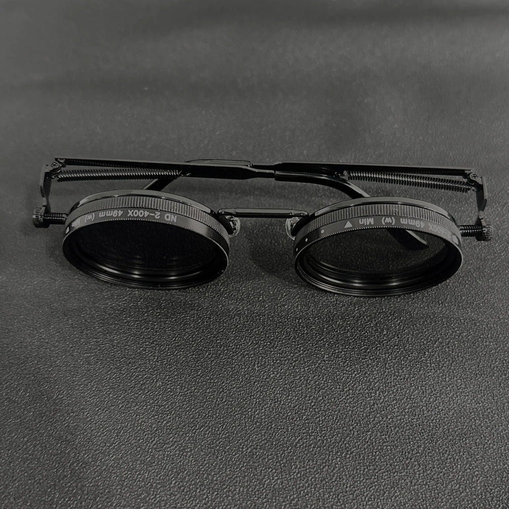 Men's Retro Steampunk Rotating Fashion Glasses - Adjustable Brightness Suitable for Party and Casual Wearing - Bohemian Style Gl