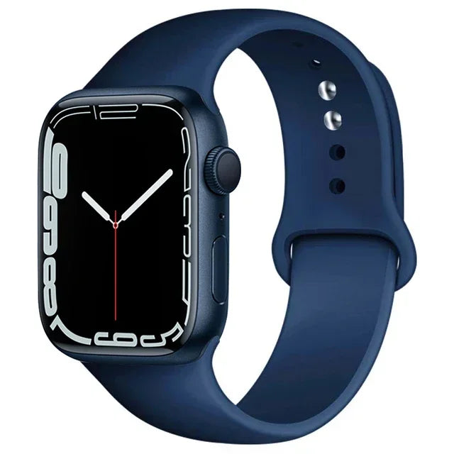 Silicone Band For Apple Watch straps 49mm 40mm 44 mm 45mm 46mm 42mm 41mm 38mm sports bracelet iWatch series 10 9 8 3 SE ultra 2