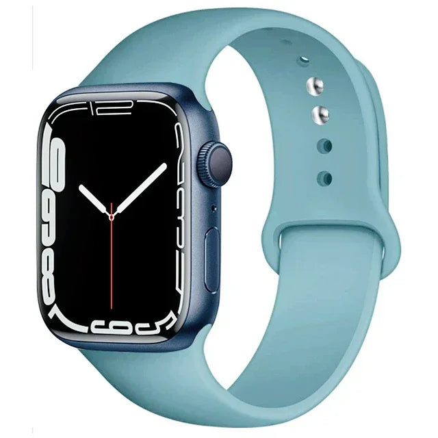Silicone Band For Apple Watch straps 49mm 40mm 44 mm 45mm 46mm 42mm 41mm 38mm sports bracelet iWatch series 10 9 8 3 SE ultra 2