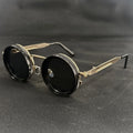 Men's Retro Steampunk Rotating Fashion Glasses - Adjustable Brightness Suitable for Party and Casual Wearing - Bohemian Style Gl