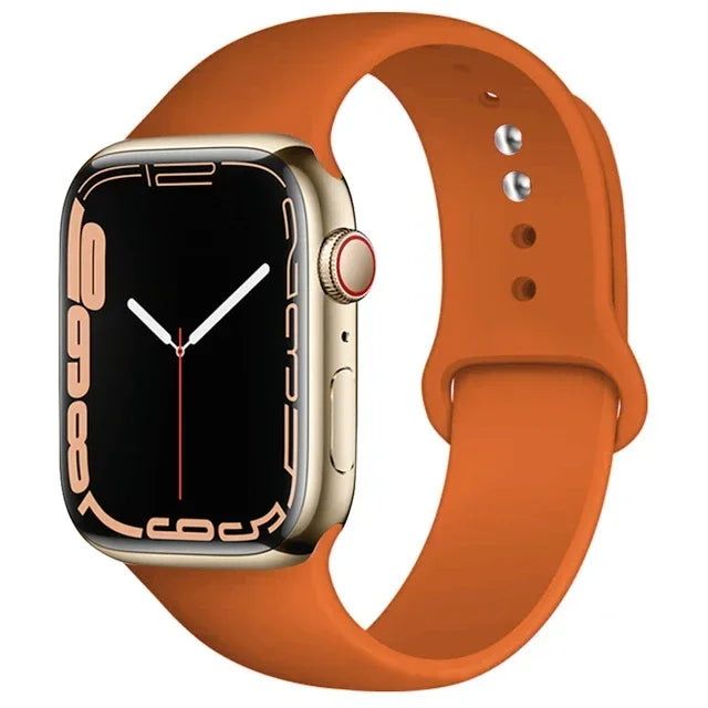 Silicone Band For Apple Watch straps 49mm 40mm 44 mm 45mm 46mm 42mm 41mm 38mm sports bracelet iWatch series 10 9 8 3 SE ultra 2