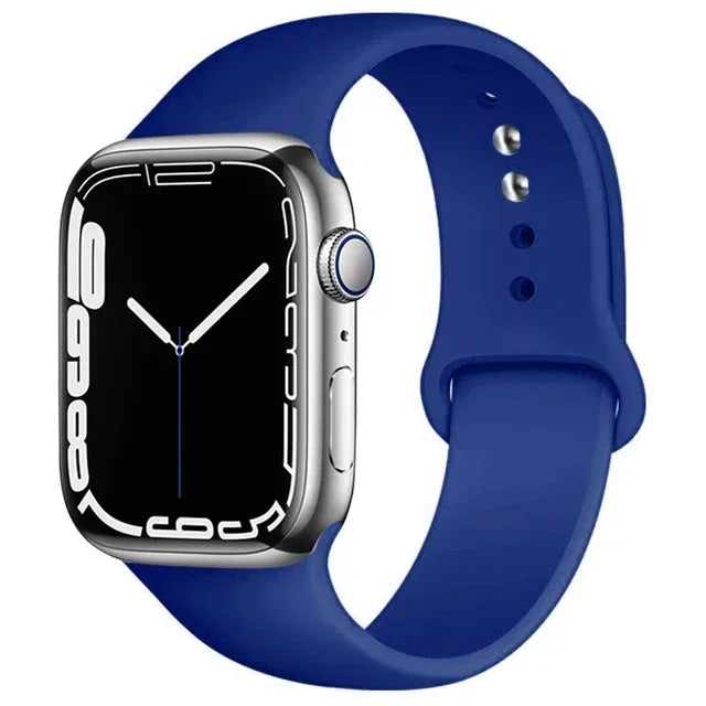 Silicone Band For Apple Watch straps 49mm 40mm 44 mm 45mm 46mm 42mm 41mm 38mm sports bracelet iWatch series 10 9 8 3 SE ultra 2
