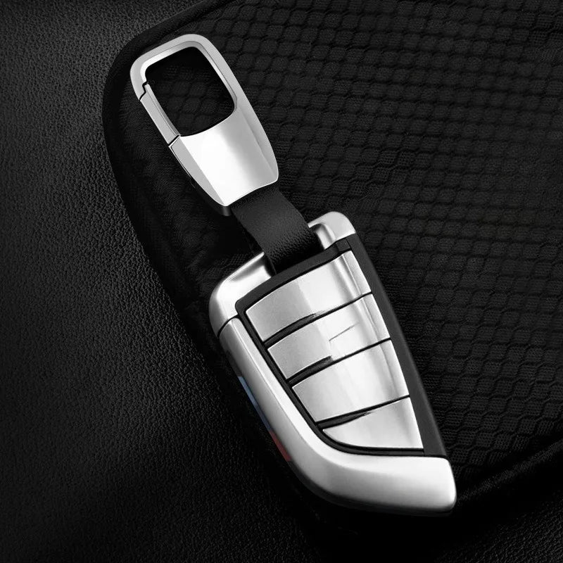 Custom LOGO Genuine Leather Keychain Blank Laser Engrave Car Keyring Men's High-end Cowhide Personalized Key Chains Ring