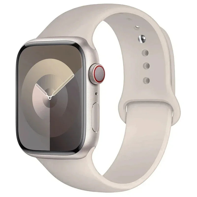 Silicone Band For Apple Watch straps 49mm 40mm 44 mm 45mm 46mm 42mm 41mm 38mm sports bracelet iWatch series 10 9 8 3 SE ultra 2