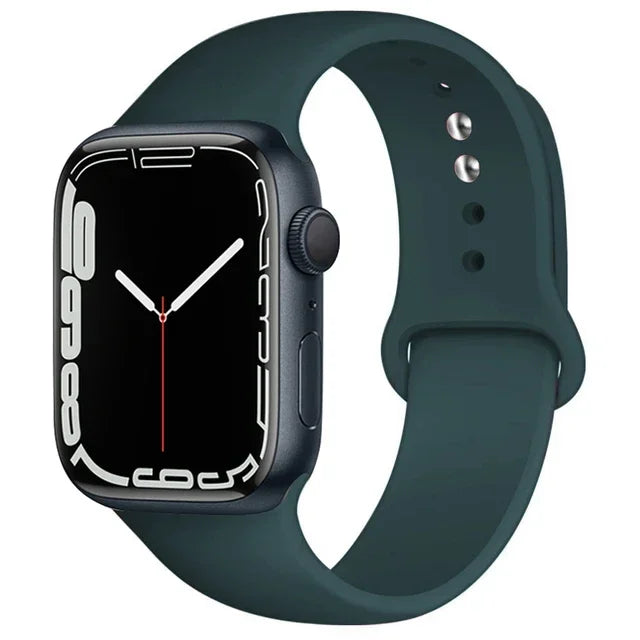 Silicone Band For Apple Watch straps 49mm 40mm 44 mm 45mm 46mm 42mm 41mm 38mm sports bracelet iWatch series 10 9 8 3 SE ultra 2